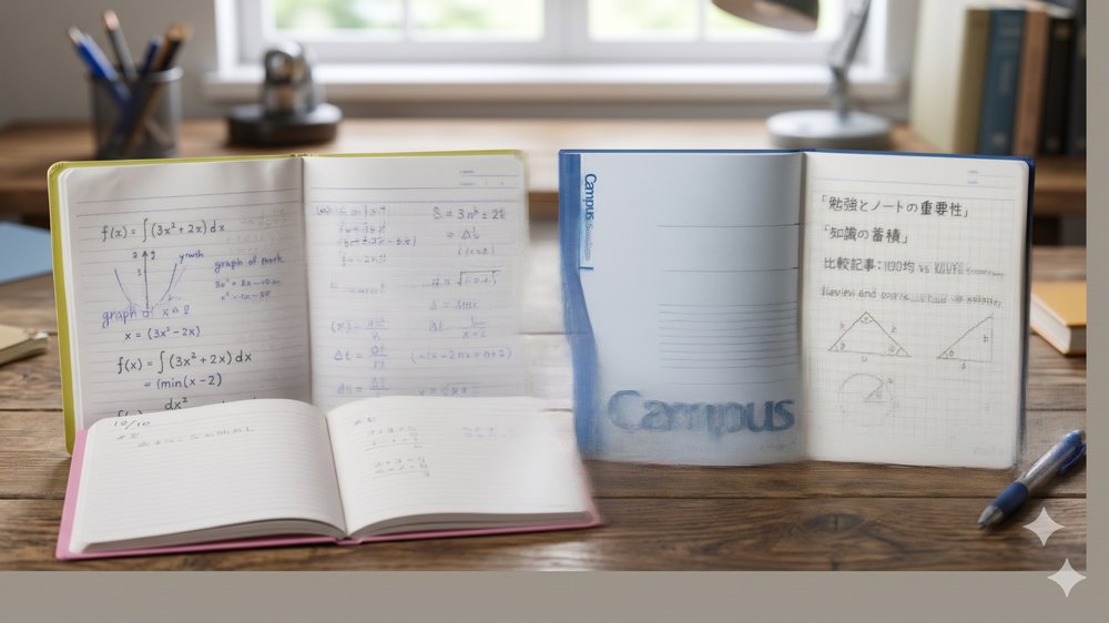 書きやすさを比較で迷わない！キャンパスノートと100均ノートの違い｜コスパ重視でも勉強効率アップ！｜httpsstart-1214-ver1.comcampusnote-100yen-difference