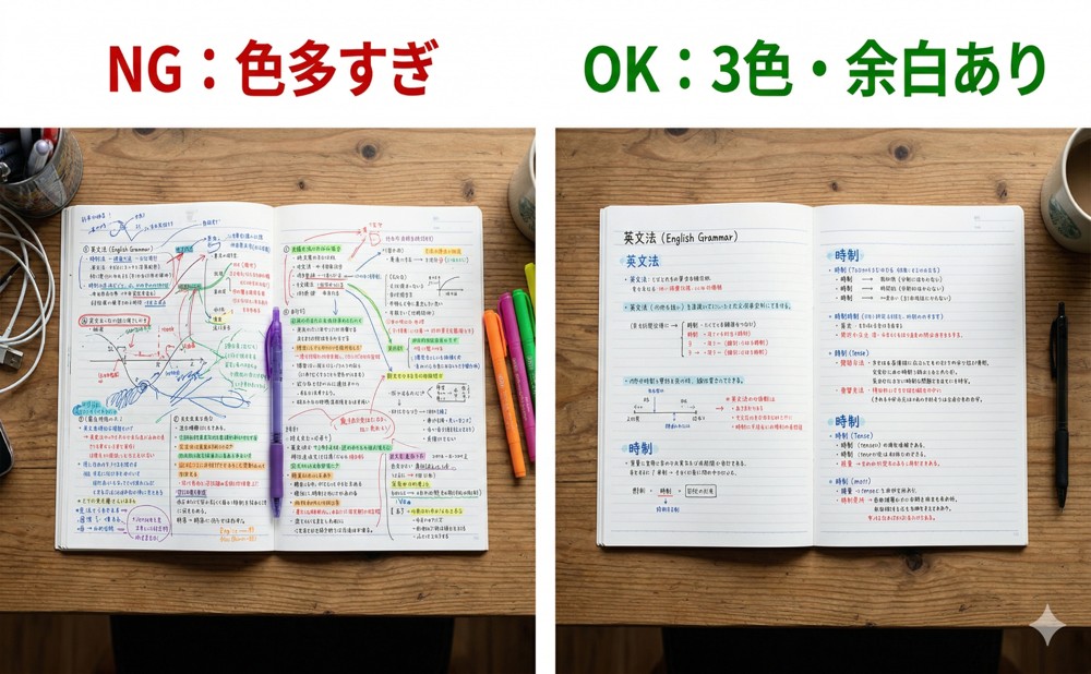 ノートの使い方OKとNG