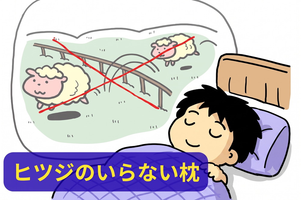 ヒツジを数えなくても熟睡する男性。