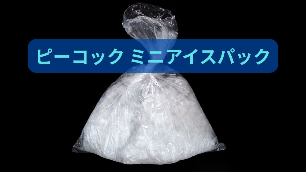 ビニール袋に入った氷の写真